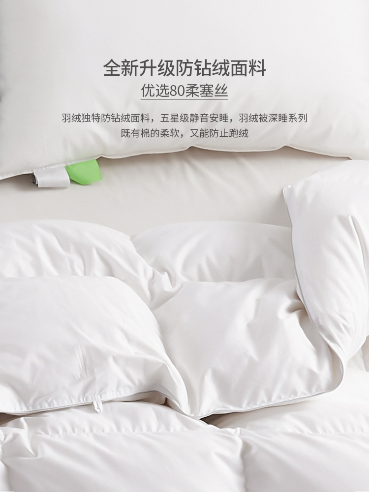 88563-CELEN羽绒被 欧洲进口 羽绒被芯95%白鹅绒被芯80支 五星级酒店家用双人秋冬被子加厚 95%白鹅绒(冬被) 200*230cm(适用1.5/1.8m床)-详情图