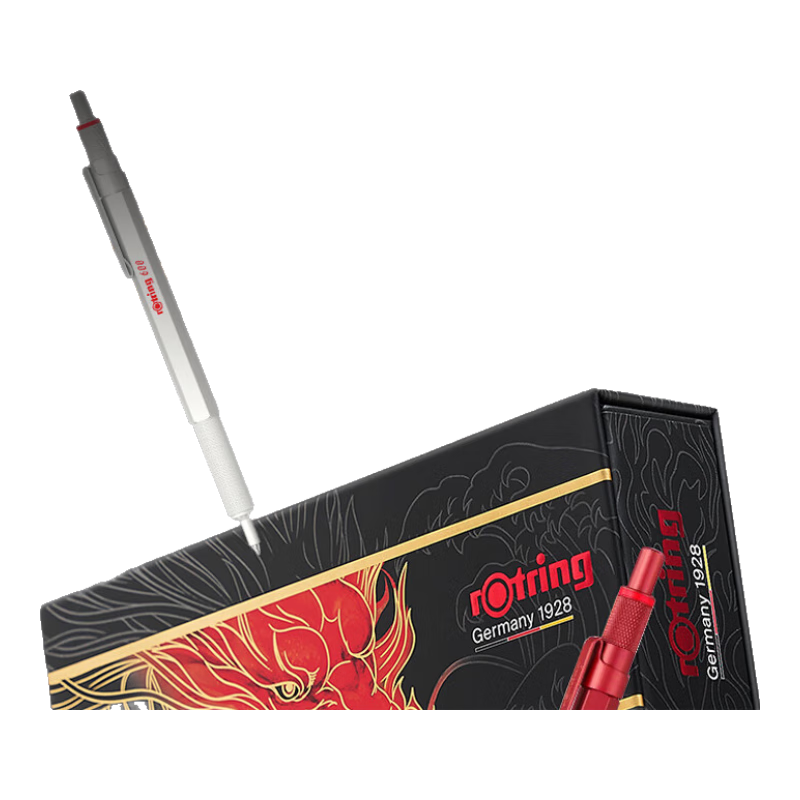Rotring Ballpoint Pen Signature Pen Longteng Jirui Gift Box 600 Series Red High-End Business Gift Box for Gifting