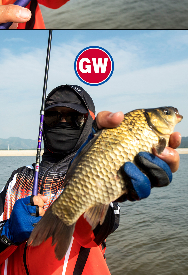 GW Fishing Rod, Xuance Jiji Carp Rod, 3.6 Meters Hand Rod, Ultra-Light Ultra-Thin Carbon Fiber Handle, Fishing Pole, Fishing Tackle 17