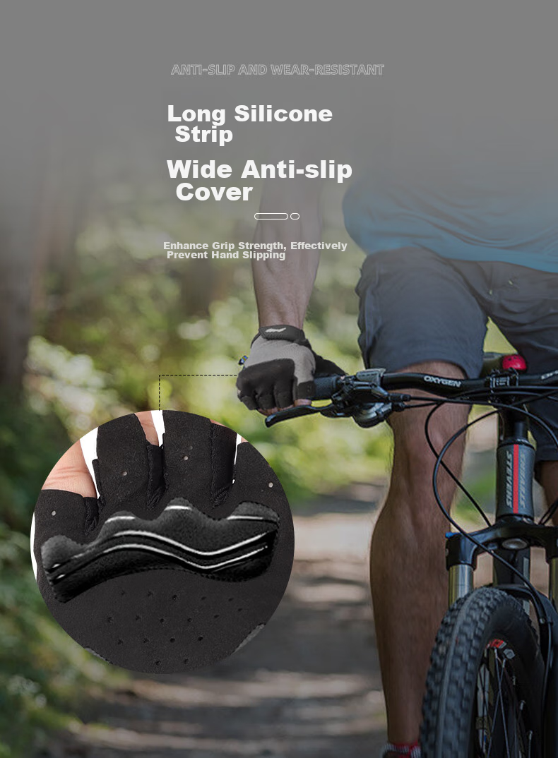 Li-Ning Cycling Gloves, Half-Finger Summer Outdoor Gloves for Men And Women, Short Finger Riding Gloves, Cycling Equipment 5