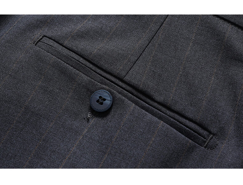 FIRS Wool Blend Men's Slim Fit Business Suit Formal Workwear Tuxedo 16