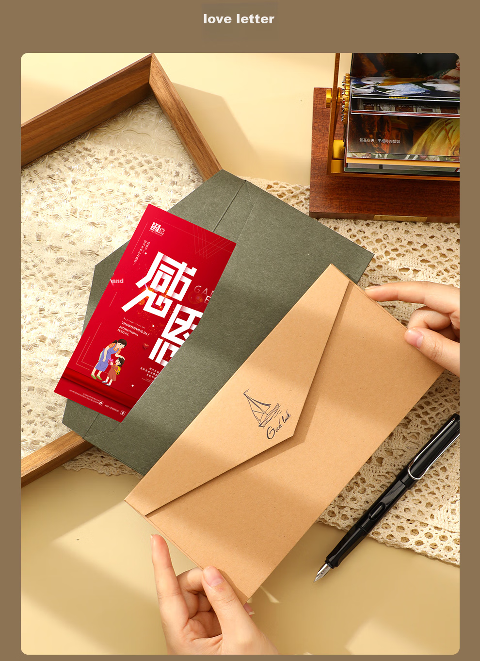 Jiaranheng Envelope And Letter Set, Back-To Gift for Teachers And Classmates, Birthday Card, Anniversary Creative Card, Vintage-Style Romantic Letter, Confession, Vintage Invitatio 12