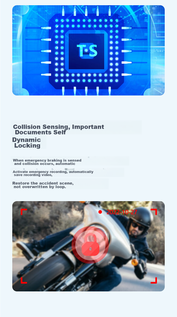 Tupozhe M3 Motorcycle Dash Cam, Smart Car System, Navigation Device, Tire Pressure Monitoring Warning, 4G Remote Live Streaming 19