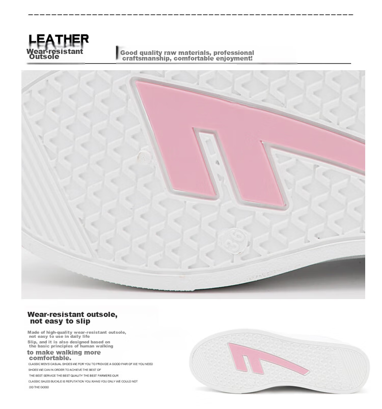 Warrior Casual Shoes for Women, Outdoor Thickened Simple Versatile White Sneakers, Student Couple Skateboard Shoes Running Sports Shoes WXY-L319N White Pink 39 20