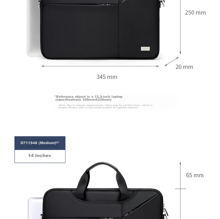 GOLF Laptop Bag 14/15.6 Inch Handheld Briefcase, Men's Shoulder Bag, Notebook Computer Bag, Business Bag 21