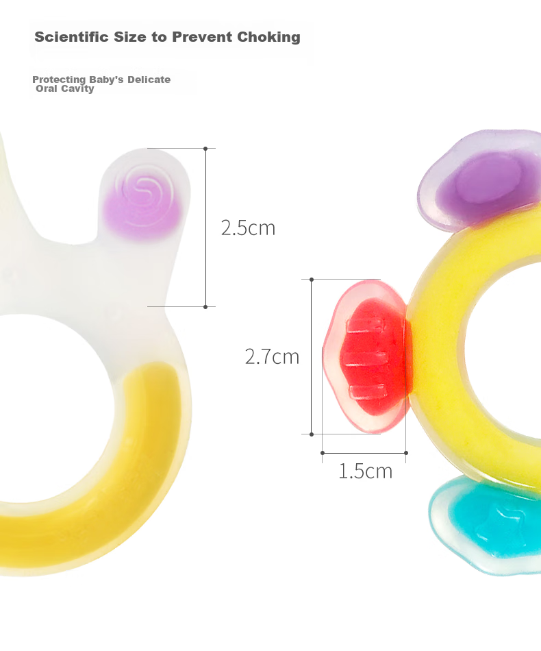 Haakaa Large Palm Teether 0-6 Months Baby Chew Toy Boilable Pacifier Hand Sucking Prevention Soothing Toy 12