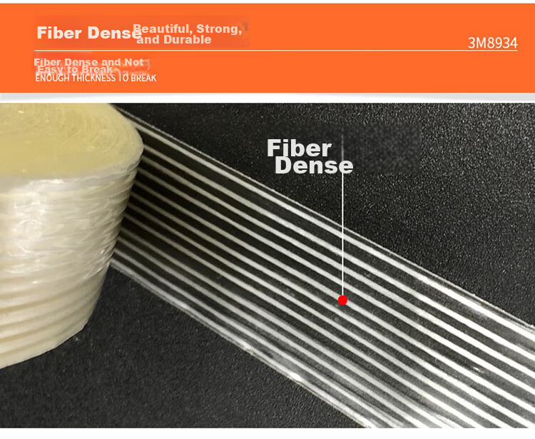 3M Fiber Reinforced Packaging Tape, Glass Fiber Sealing Material Tool, Binding 8934 Tape, 25mm*55m 4