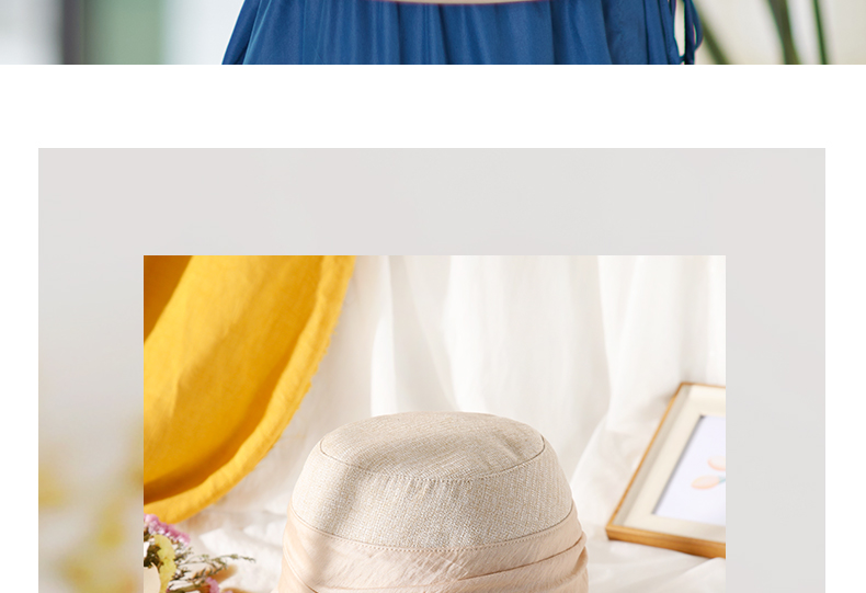 677888 Women's Summer Sun Hat Japanese Style Fisherman Hat Large Brim Sun Protection Cap 3