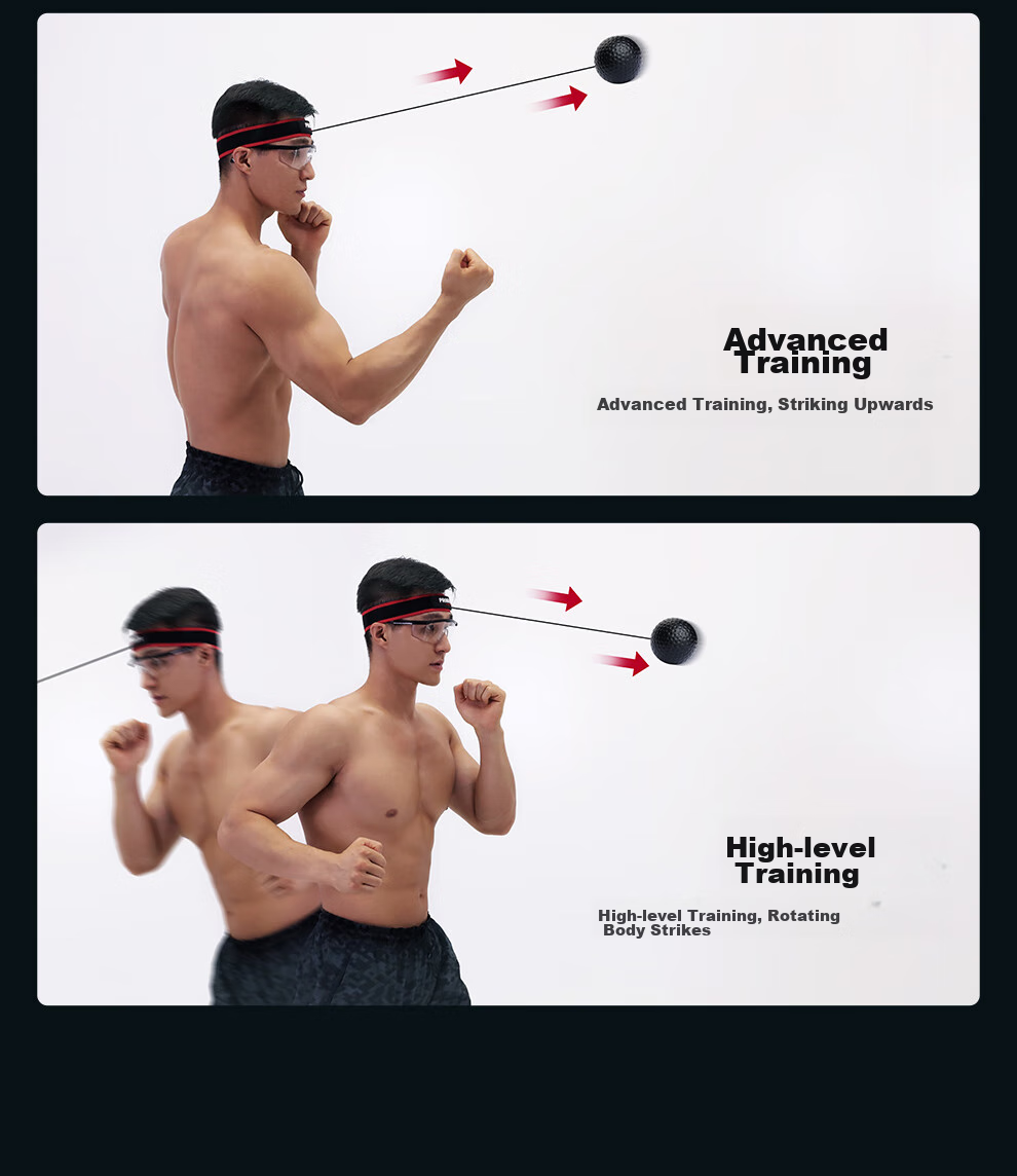 PROIRON Puli'ai Boxing Speed Ball Reaction Ball Training Device Head-Mounted Rebound Children's Boxing Trainer 3-Ball Model 6