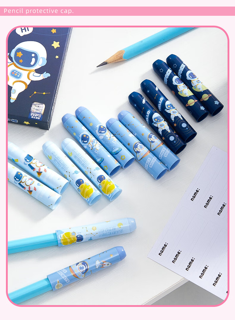 Kaba Bear Pencil Cap Children's Cartoon Pencil Sleeve Pencil Extender Rainbow Pony 11