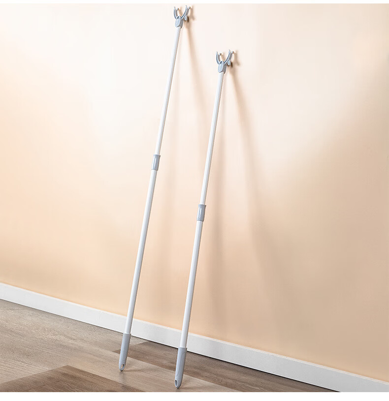 MENGTING Clothes Drying Rack Hanger, Extendable Clothes Support, Clothes Hanger Rod, Light Gray 16