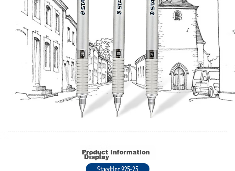 STAEDTLER Metal Mechanical Pencil, 0.3mm, Japanese Original Professional Drawing Pencil, Student Exam Children's Pencil Stationery Office Back-To Essential Supplies 92525-03 2