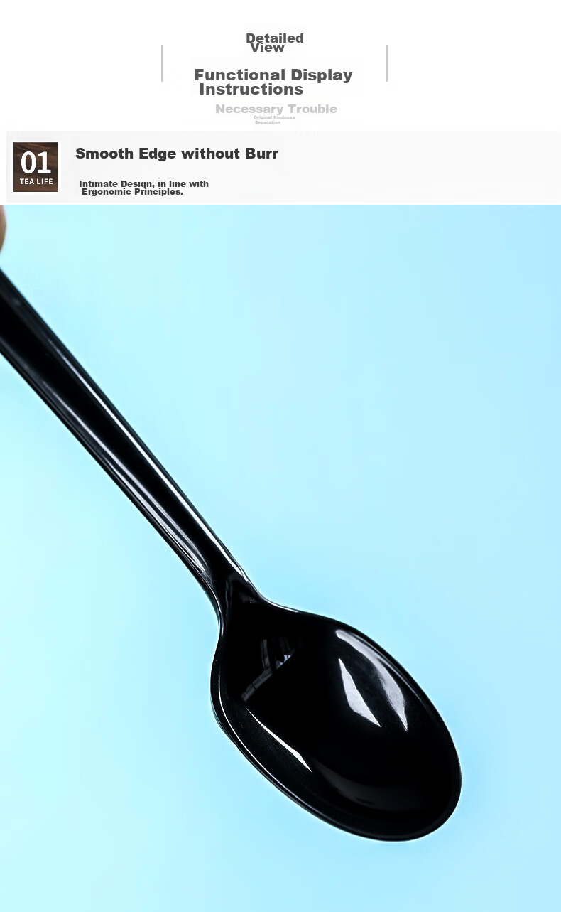 Fangcaodi Disposable Spoons, Biodegradable Long-Handled Soup Spoons, Rice Spoons, Dessert And Ice Cream Spoons, Individually Wrapped, 50 Pieces 15