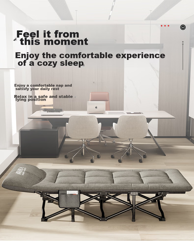 Nanjiren Folding Bed, Single Office Nap Bed, Military Cot with Integrated Mattress, Ten-Foot Bed 2