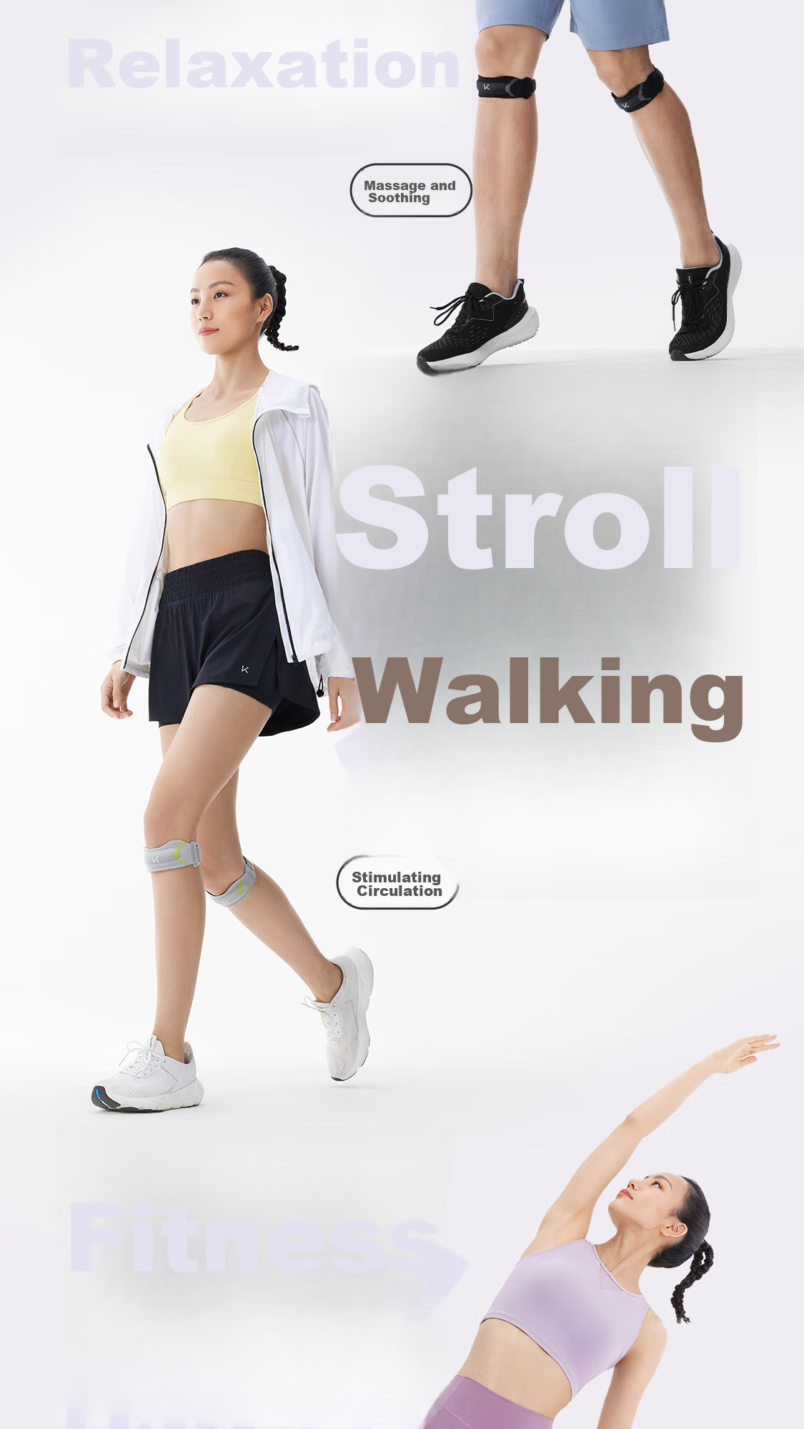 Keep Professional Patellar Strap Knee Brace [Two-Pack], for Running, Jump Rope, Hiking, Badminton, Sports, Meniscus Knee Protectio 11