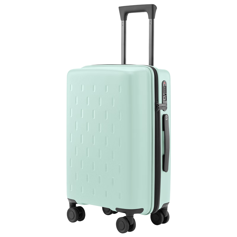 Mijia Xiaomi Luggage, 24-Inch Suitcase, Large Capacity Travel Case, Spinner Wheels, Password Lock, Leather Suitcase for Men And Women, Green Color