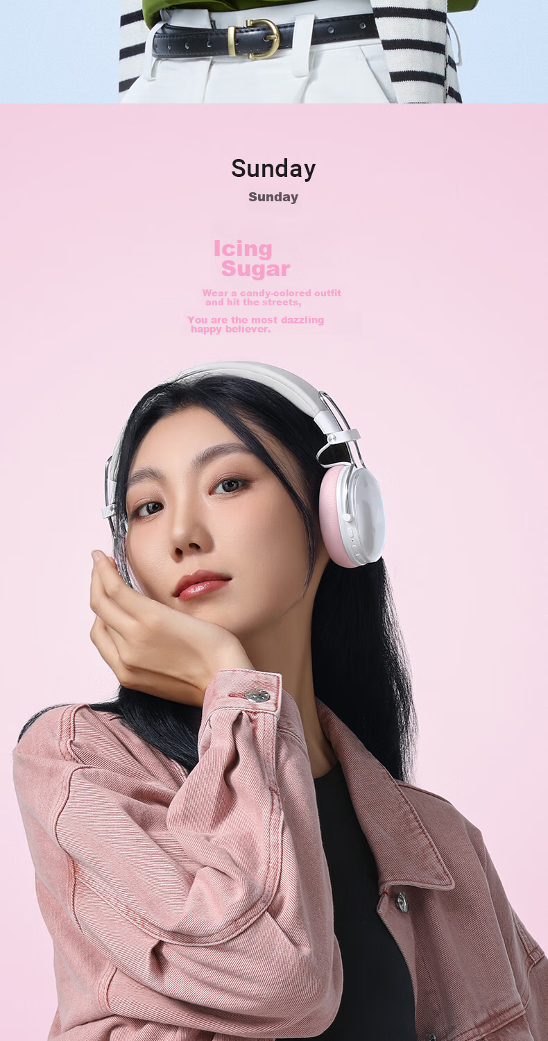 ACEFAST Speed Boost [Subsidy] Seven-Day Headphones, Bluetooth Gaming ANC Noise Reduction, Colorful Stylish Small Head with Replaceable Ear Cups, Ideal Gift Choice 15