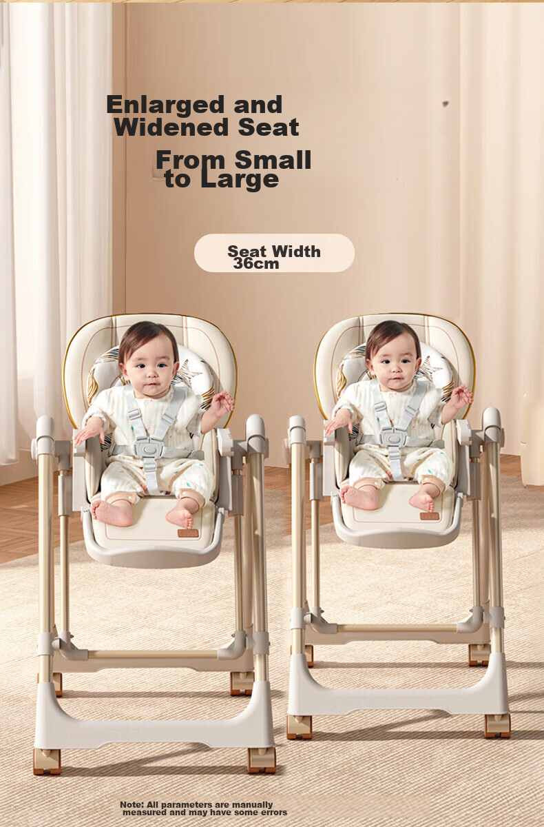 BeBeMorning Baby High Chair, Infant Feeding Chair, Foldable Dining Table And Chair Set, Lightweight Home Use Chair 1