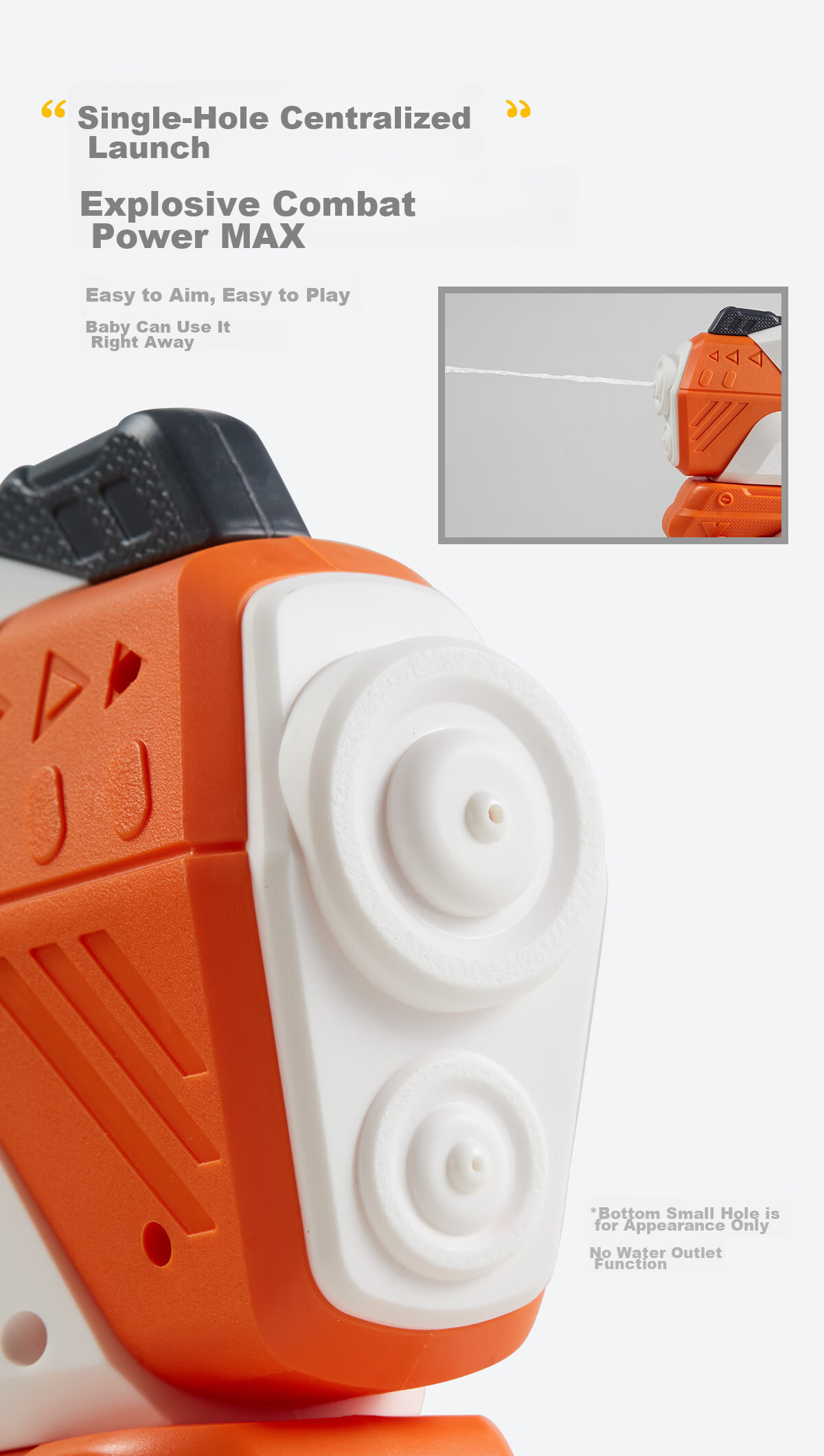 Dimanqi Electric Backpack Water Gun for Kids 3-6 Years Old, Spray Toy with Strap, New Infant Water Play Toy 4