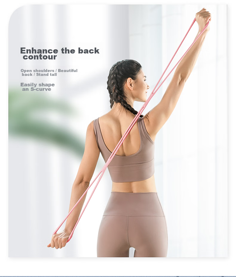 Li-Ning Figure-Eight Resistance Band [Professional Upgraded Version], Pulling Rope Stretch Band, Figure-Eight Elastic Band, Shoulder Fitness Equipment for Wome 16