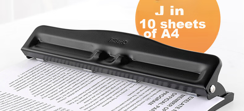 KW-Trio 3-Hole 4-Hole Punch Machine Multi-Hole Office Puncher Adjustable Hole Spacing Punches up to 10 Pages 2