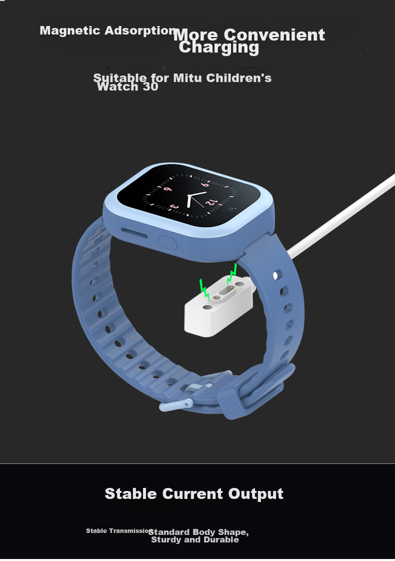 Bkayp Magnetic Charging Cable for Xiaomi Mi Bunny Children's Smartwatch, Compatible with 3C/4X/2S/4C/4Pro Models, Charging Cable for Xiaoxun Y2/maxPro/S3 7
