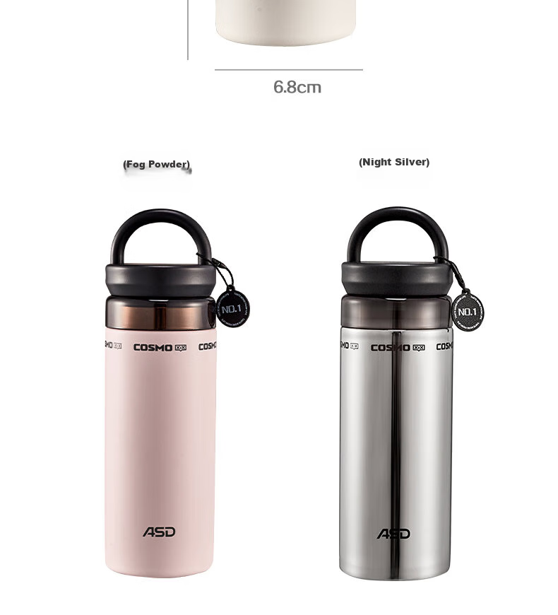 ASD Outdoor Sports Portable Insulated Cup for Home, Office, Students, Water Bottle with Long-Lasting Heat Retention, 400ml, RWS40B18WG-W 20
