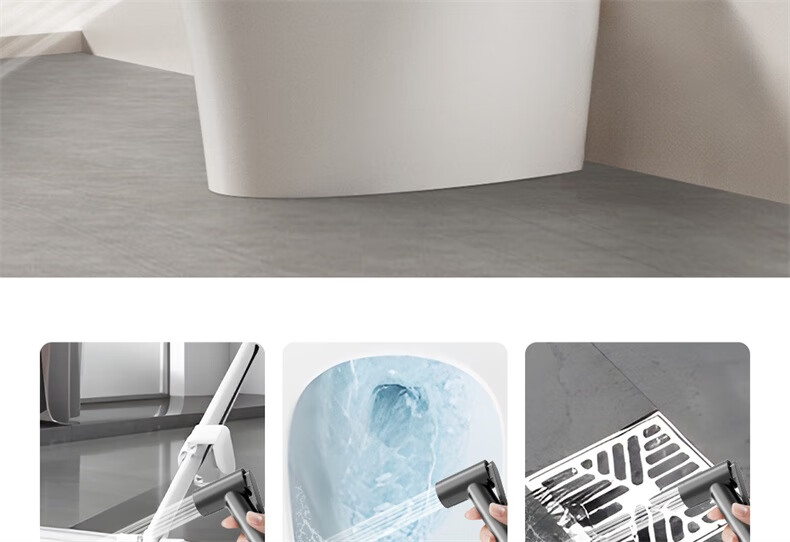ARROW Shower Head with Large Storage Square Tube, White Bathroom Full Copper Piano Key Shower Head AE34191MZMKW2 31