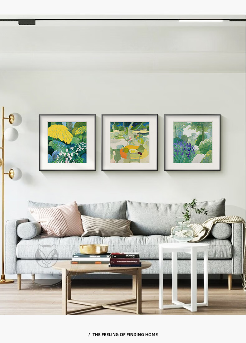 Long Time No See Nordic Style Living Room Decorative Painting Fresh Floral Dining Room Wall Art Square Small Cozy Bedroom Headboard Mural 1