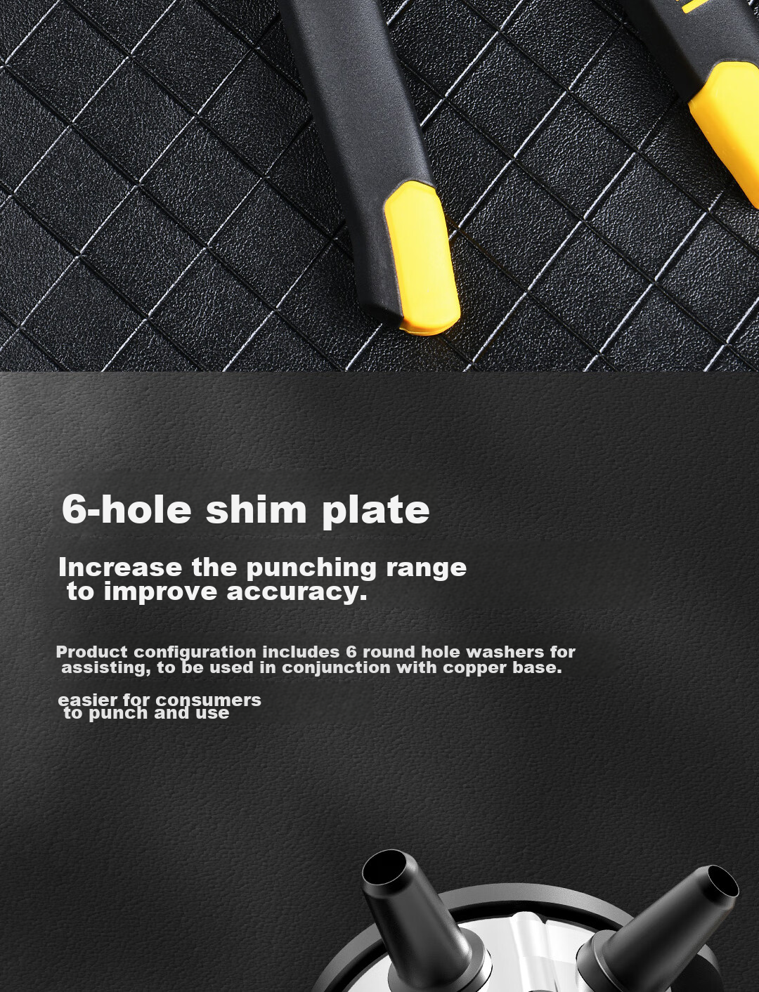 Deli Multi-Functional Labor-Saving Punch Pliers Belt Hole Puncher, Home Use Belt with 6 Holes, Alloy Punch Head 7