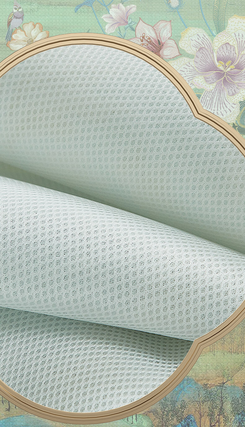 FUANNA Nanzi Ice Silk Cooling Mat with Cool-Feeling Printed Design, Soft Single-Person Two-Piece Set in Blue, 1.2*2 Meters [Washable] 10