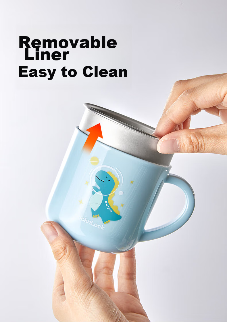 LOCK&LOCK Children's Water Cup, Home Open Cup, Baby Milk Cup, 2-Year Kindergarten Straw Cup, 3-Year Milk Cup, Multi-Purpose Cup 11