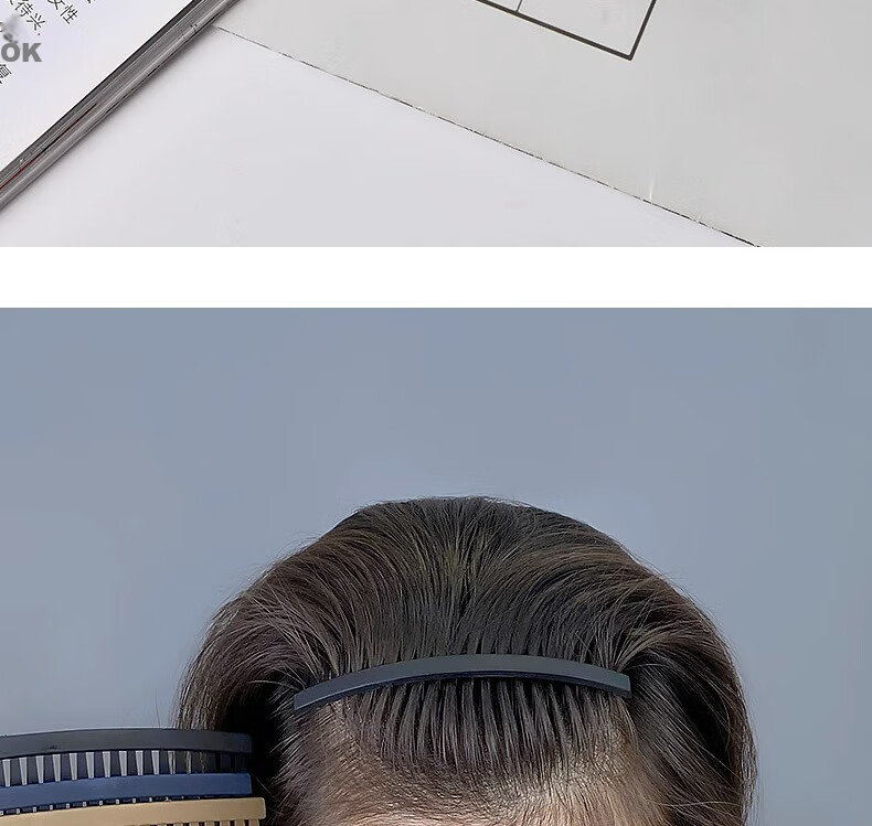 Xiangwan Hair Comb Set of 3 for Women, Bangs Styling Tool, Hair Clip, Ponytail Holder, Mid-Autumn Festival Gift 10