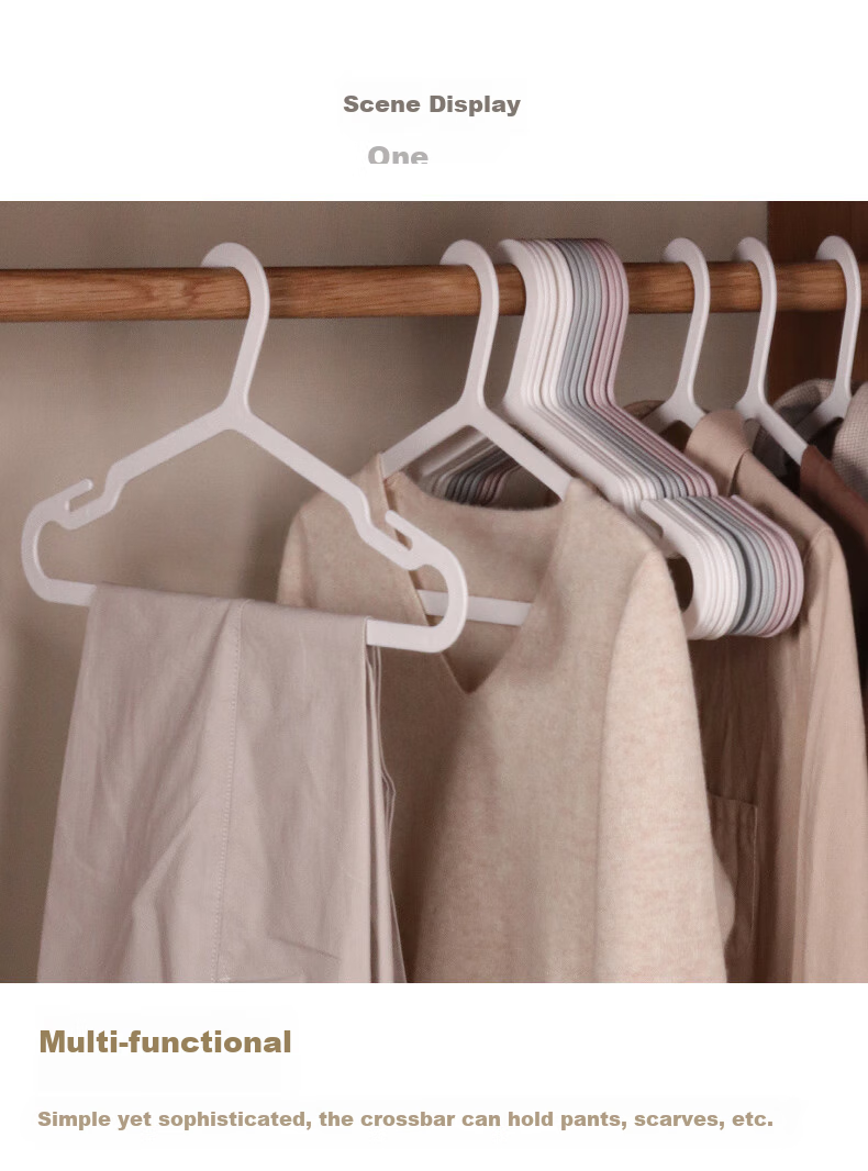 Fanyejia Luxury Hangers with Clips, 5 Pack, Home Use, Non-Slip, Anti-Friction, Shoulder-Angle Protection, Wardrobe Hangers, Clothes And Pants Drying Rack 2