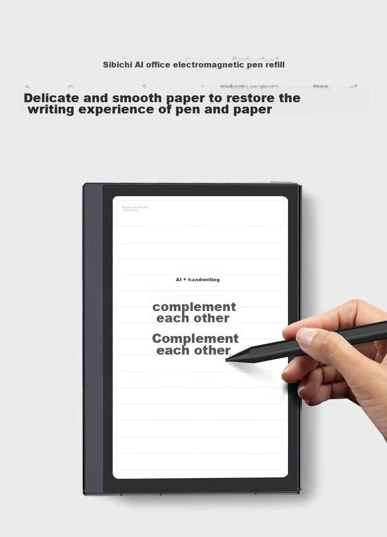 AISPEECH 4G AI Notebook Pro 8.4-Inch Soft Color Screen Smart E-Ink Book Accessory Original Electromagnetic Pen Tips, Pack of 5 1