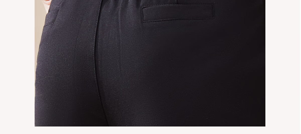 Chushen Women's High-Waisted Straight-Leg Stretch Pants, Casual Nine-Tenths Formal Trousers S131K2164, Size XL 6
