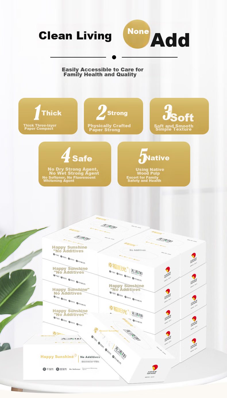 Sunelement Facial Tissues, No Additives Series, 3-Ply 150 Sheets*18 Packs, Extra Large And Thick Napkins, Face Tissues, Hand Towels 5