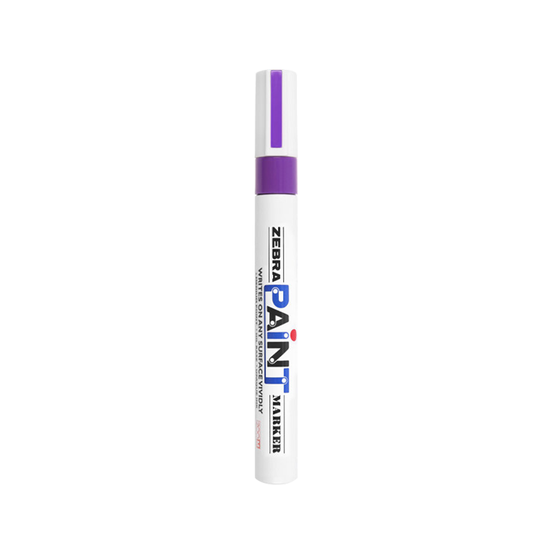 ZEBRA Paint Marker, Oil-Based Marker, Large Logistics Pen Signature Pen/marker, PAINT-MOP, Purple, Single Pe