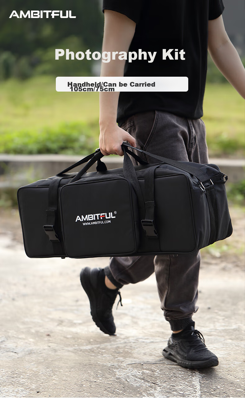 AMBITFUL 105cm Photography Kit Bag, Tripod Bag, Flash Kit Box, Large Medium Small Portable Storage Bag, Thickened Handbag, Light Stand Bag, Outdoor Portable Case 1