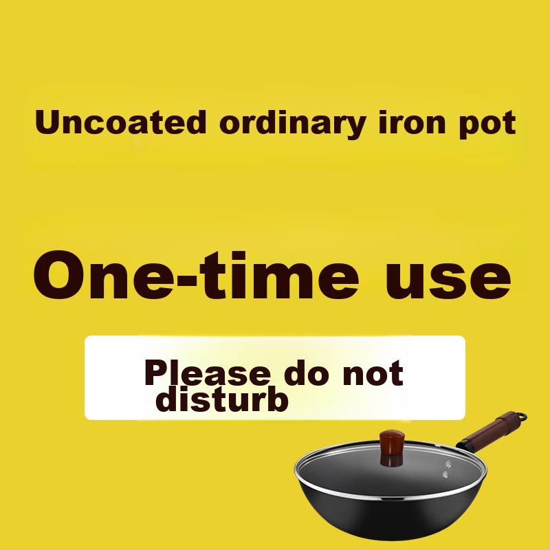 COOKER KING Wok Iron Pan Healthy Frying And Stir-Frying Flat-Bottom Cooking Pot, 32cm, Compatible with Induction Cooker, ZH32JIW