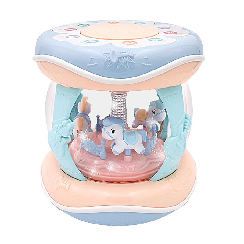 AoZhiJia Baby Toy, 0-1 Year Old Hand Drum, Musical Pat Drum, Children's Early Education Storyteller, Baby Birthday Gift