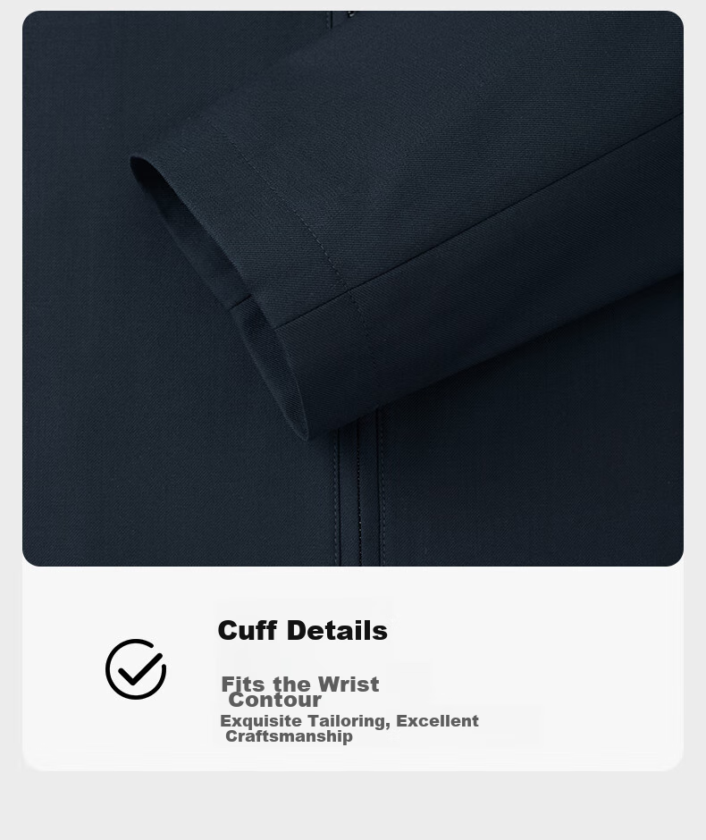 Goldlion [Yun Gan Dashi] Spring And Summer Anti-Static Washable Wool Lapel Business Jacket for Men, Navy Blue, XL 18