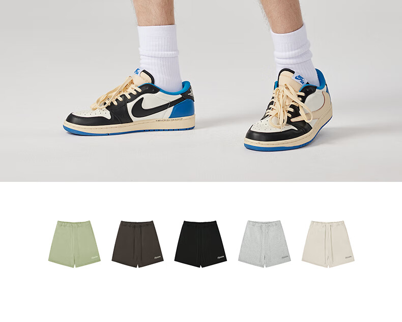 CHINISM Ch Short Pants for Men, Summer Simple Pure Cotton Knit Trendy Casual Sports Shorts, Knee-Length Pants CJ2212Y6037 2