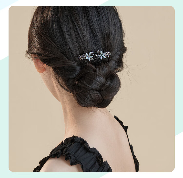 CHIMERA Exquisite Hair Clip Women's High-End Hairpin Barrette Horizontal Clip Zhenlan Gift Box Valentine's Day Gift 6
