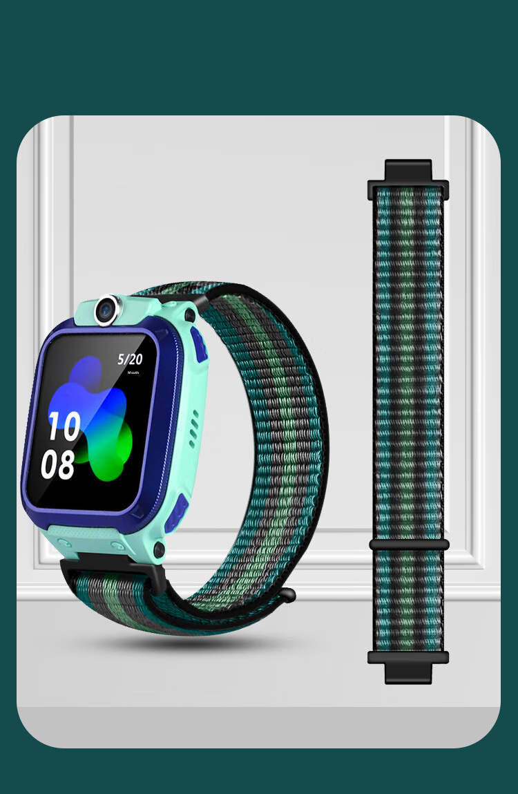 Freeson Nylon Braided Watch Strap Compatible with Xiaotiancai Children's Smartwatch Z10, Z9/Q2A/D3 And Other Z Series/Q/D/Y Series Smartwatches [Screw Rod And Nut Set] Blue 11