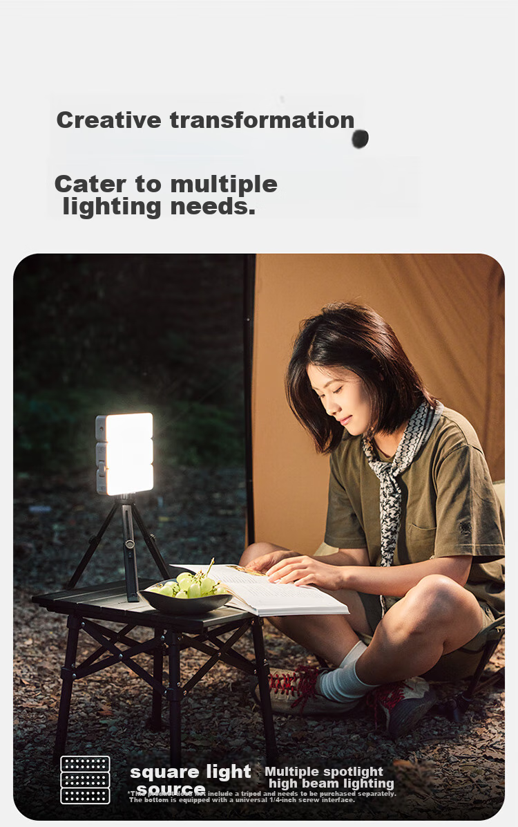 Naturehike Portable Camping Lantern with Long Battery Life for Outdoor Activities And Tents, Rechargeable LED Light in Ivory White 2
