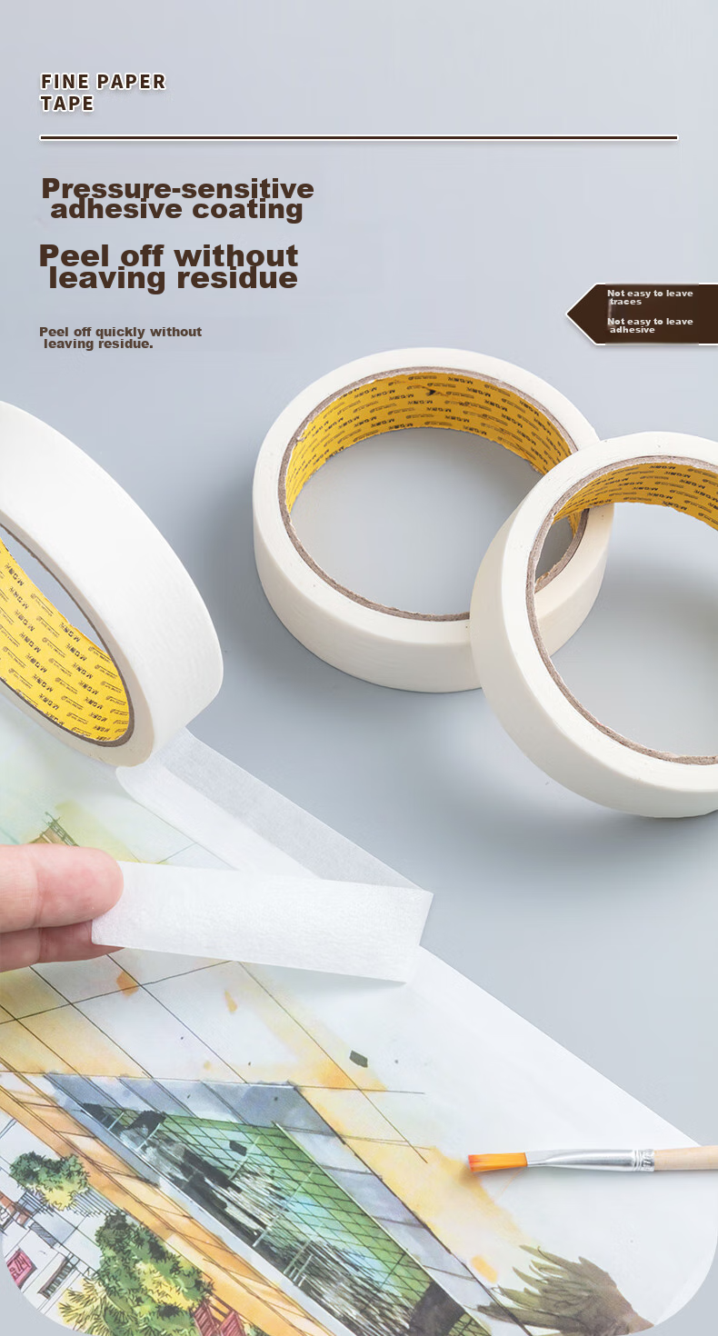 M&G Masking Tape, Renovation Cover Paper, Traceless Paper, Film Paper for Art And Craft Color Separation Protection, 24mm*15y Office Supplies, Single Roll DIY Bean Toy AJD97356 4