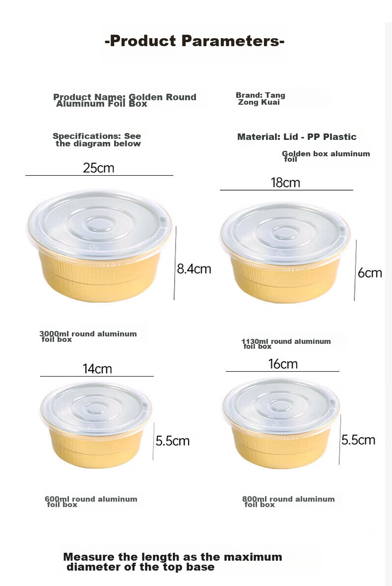 Tangzongkuai Disposable Aluminum Foil Containers, 1130ml*10 Pieces, with Lids, Outdoor Tin Foil Pots, Thickened Hot Pot Takeout Boxes, Picnic Containers 13