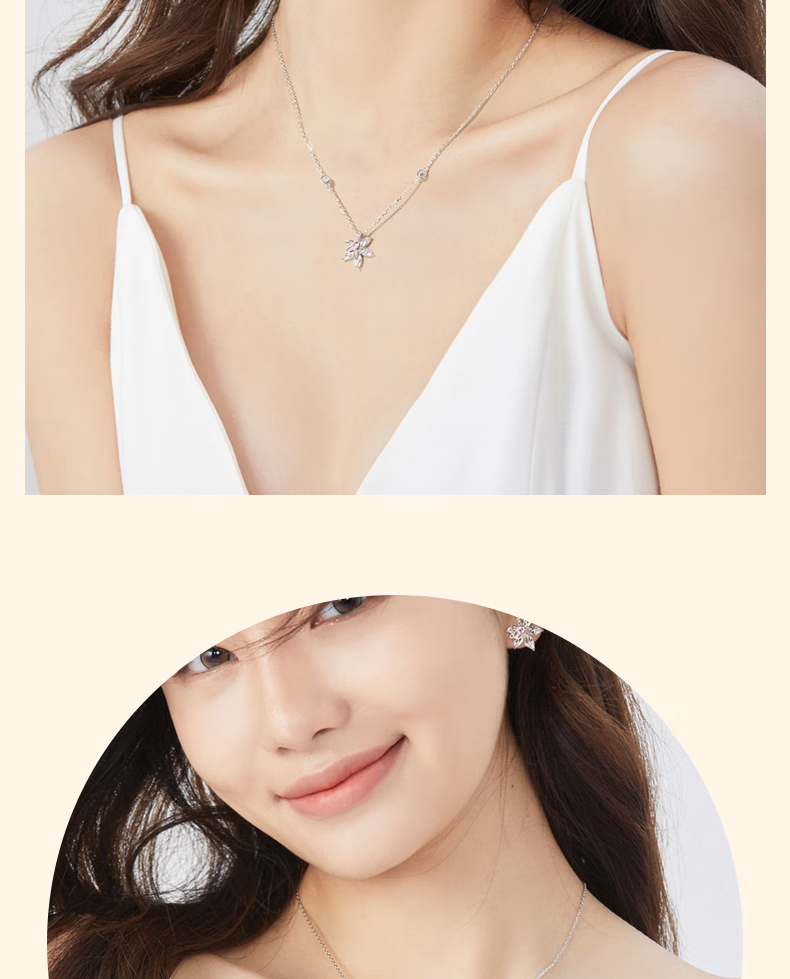 Fanci Maple Leaf Necklace for Women, Silver Collarbone Chain, Luxurious High-End Jewelry, Birthday Gift for Girls Or Wives 8