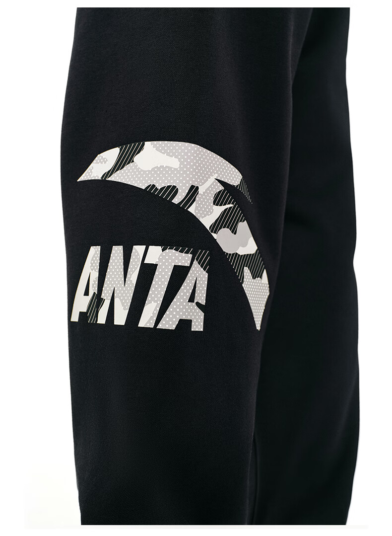 ANTA Fleece-Lined Sweatpants for Men, Winter New Style Knitted Sports Trousers, Casual Joggers, Versatile Men's Pants 26